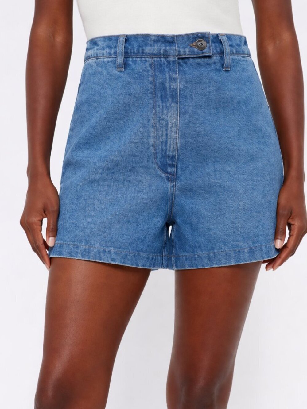 Tuckernuck NEW Pomander Place Denim Kacey Shorts High Waist SZ 8 Coastal Chic